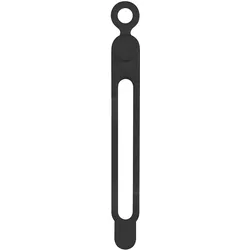 BerryBase Flexible Silikon Kabelbinder, dehnbar, wiederverwendbar, 20 Stk. - Farbe: Schwarz