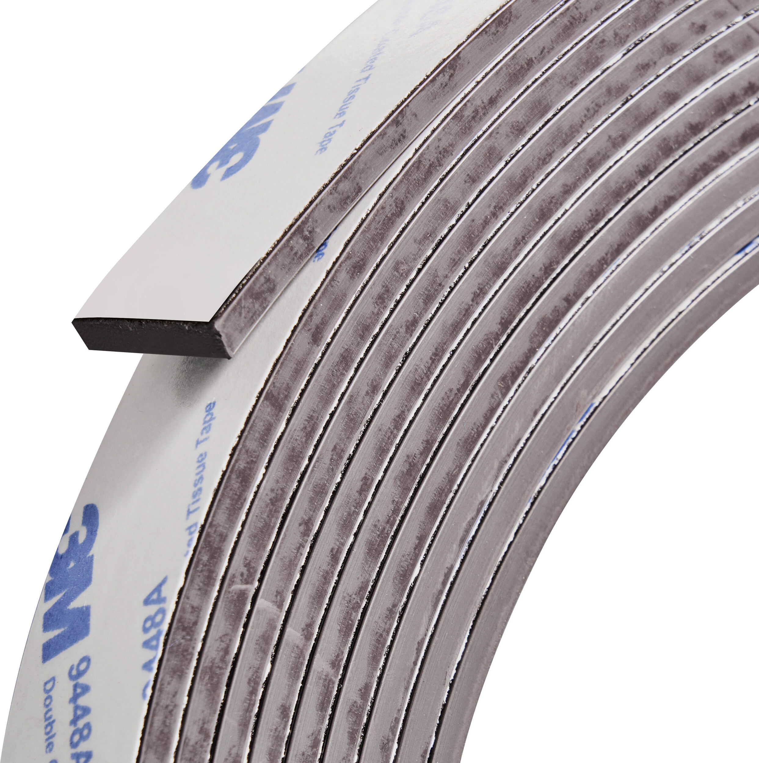 SPRINTIS Bande magnétique adhésive, forte 25 mm   15 m   3 mm, ferrite, noir
