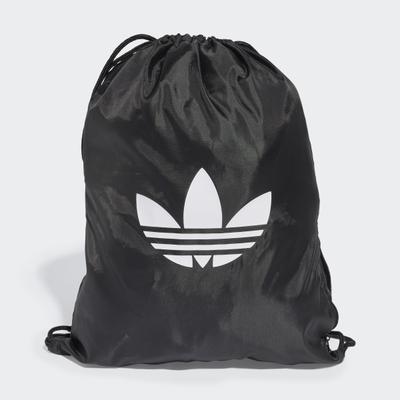 Umhängetasche ADIDAS ORIGINALS "ADICOLOR SPORTBEUTEL", schwarz, weiß, Obermaterial: 100% Polyester, Taschen Umhängetasche, aus Polyester, leicht