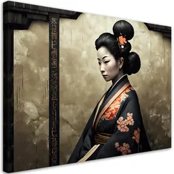 WANDBILD japanische geisha