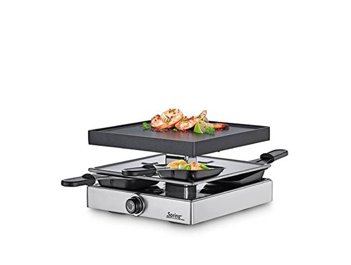 Spring Raclette mit Alugrillplatte-KP3267290001 Raclette mit Alugrillplatte silber one size