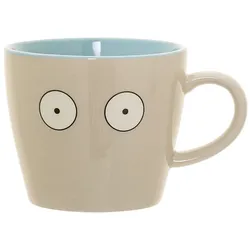 Bloomingville Tasse Christian aus Steingut, Ø 9,5 cm, Höhe 8 cm, weiss