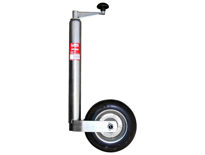 Anhänger-Stützrad LAS, silber (silberfarben, schwarz), 20, Stahl, Räder, Anhänger-Stützrad