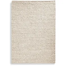 Paulig Teppiche Handweb Teppich Salsa Swing 90 x 160 cm Schurwolle Beige Natur