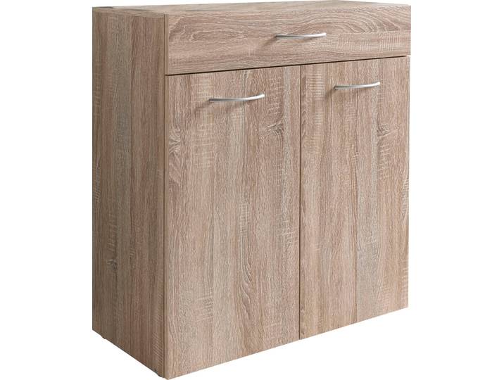 Kombikommode WIMEX Multiraumkonzept , braun (eiche sägerau, nachbildung), B:80cm H:98cm T:40cm, Holzwerkstoff, Sideboards, Kombikommode, Schubkästen auf Metallschienen