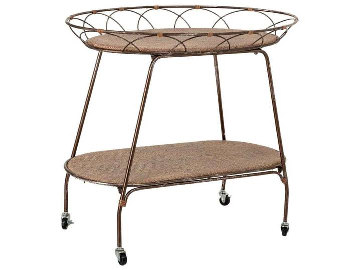 Étagère de présentation en métal marron, 84x48x73h cm