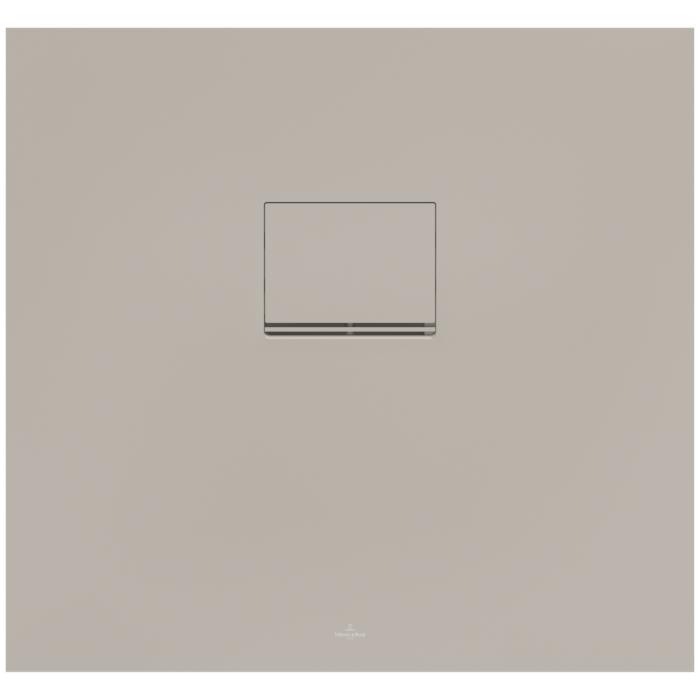 Villeroy und Boch Squaro Infinity Duschwanne UDQ8075SQI2IVAL 80 x 75 x 4 cm, almond, für flächenbündige Installation