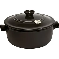 Emile Henry Keramiktopf 5 l, schwarz