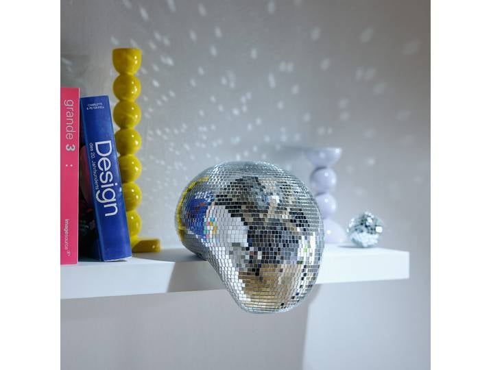Deko-Kugel Melting 20 x 19 x 19cm Silber/Silber