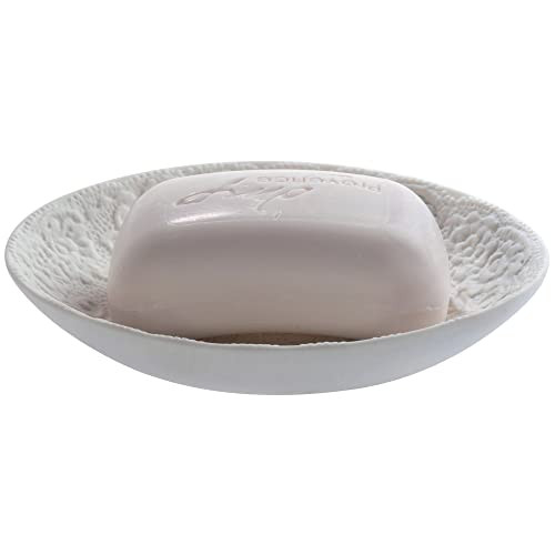 MSV Cosy zeepbakje wit keramiek B: 13 cm, D: 9,9 cm, H: 2,5 cm