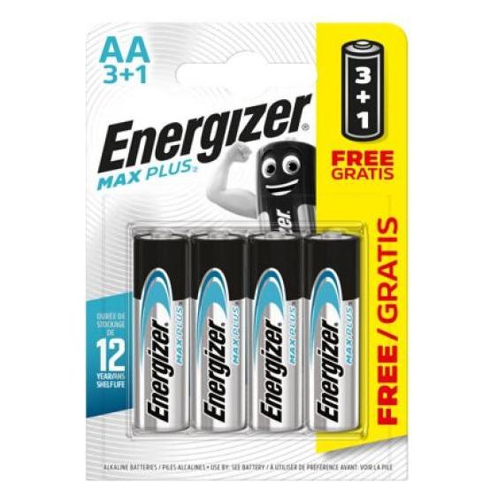 Energizer MAX PLUS AA B2 1.5V Btteries (4 Stk., AA) (EN1500B2MPLUS)