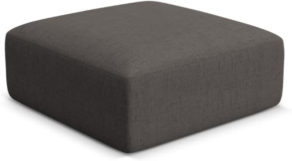 Cosmopolitan Design Pouf en tissu structurel gris Gris 90x40x90cm
