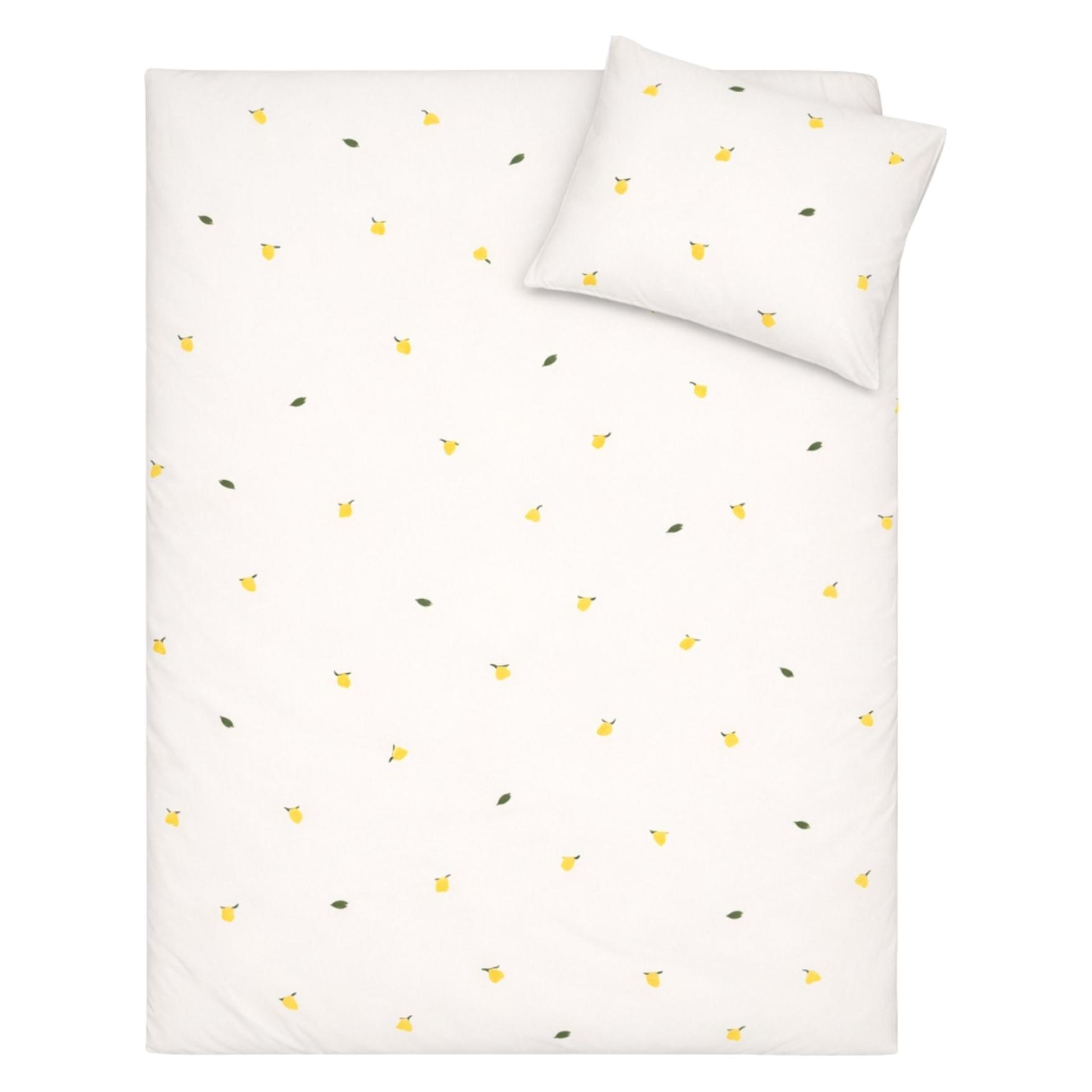 BrandMac By Mats - Lemons Baby Bed Linen Set - 70x100 cm and 40x45 cm (MAT266) (100 x 70 cm, 45 x 40 cm) (MAT266)