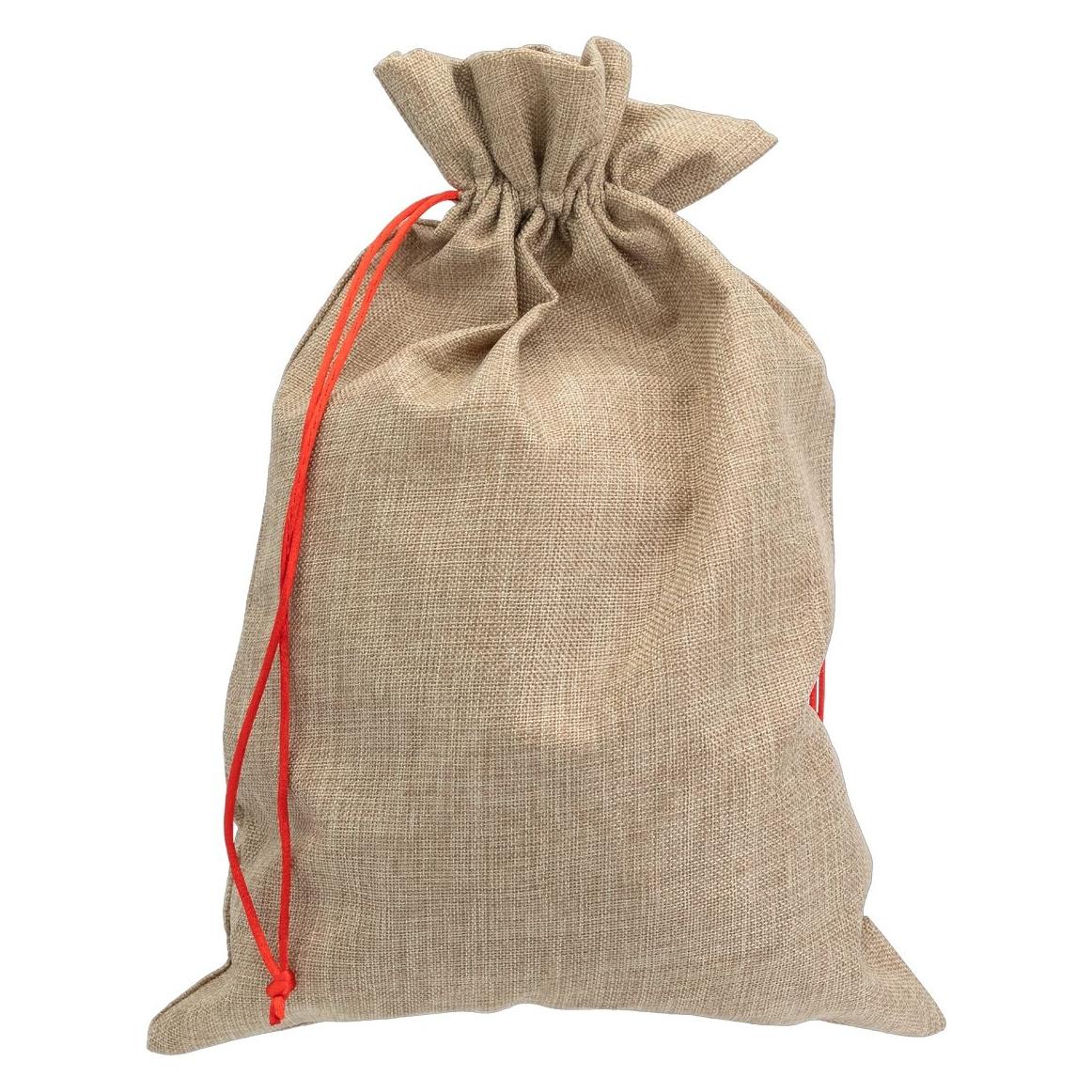 Idena Weihnachtsgeschenksack Weihnachtsmann Schlitten 15x22cm (1x) (49287785)