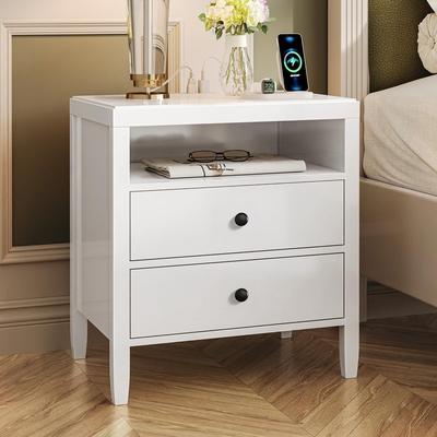No Nightstand with Charging Station