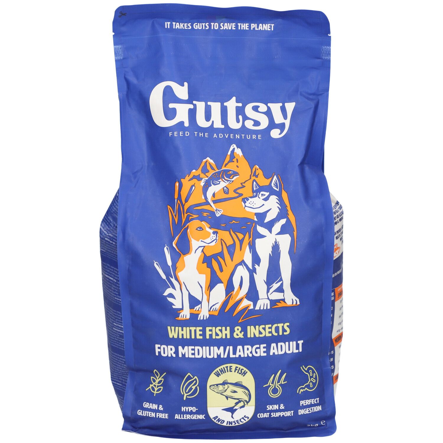 Gutsy Fish & Insect Medium&large Adult 2kg 2 kg Futter
