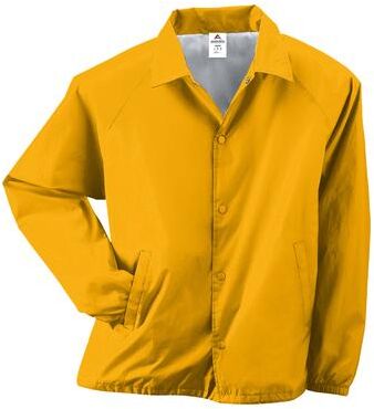Augusta Sportswear 3100 Nylon Coach's Jacket/Lined in Gold size Medium