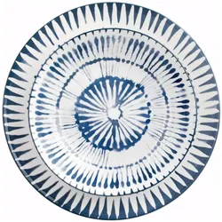 Ibili 12-teiliges Set Zeeland 26.8-20-19.2 cm Für den täglichen Gebrauch geeignet, Teller, Blau, Weiss