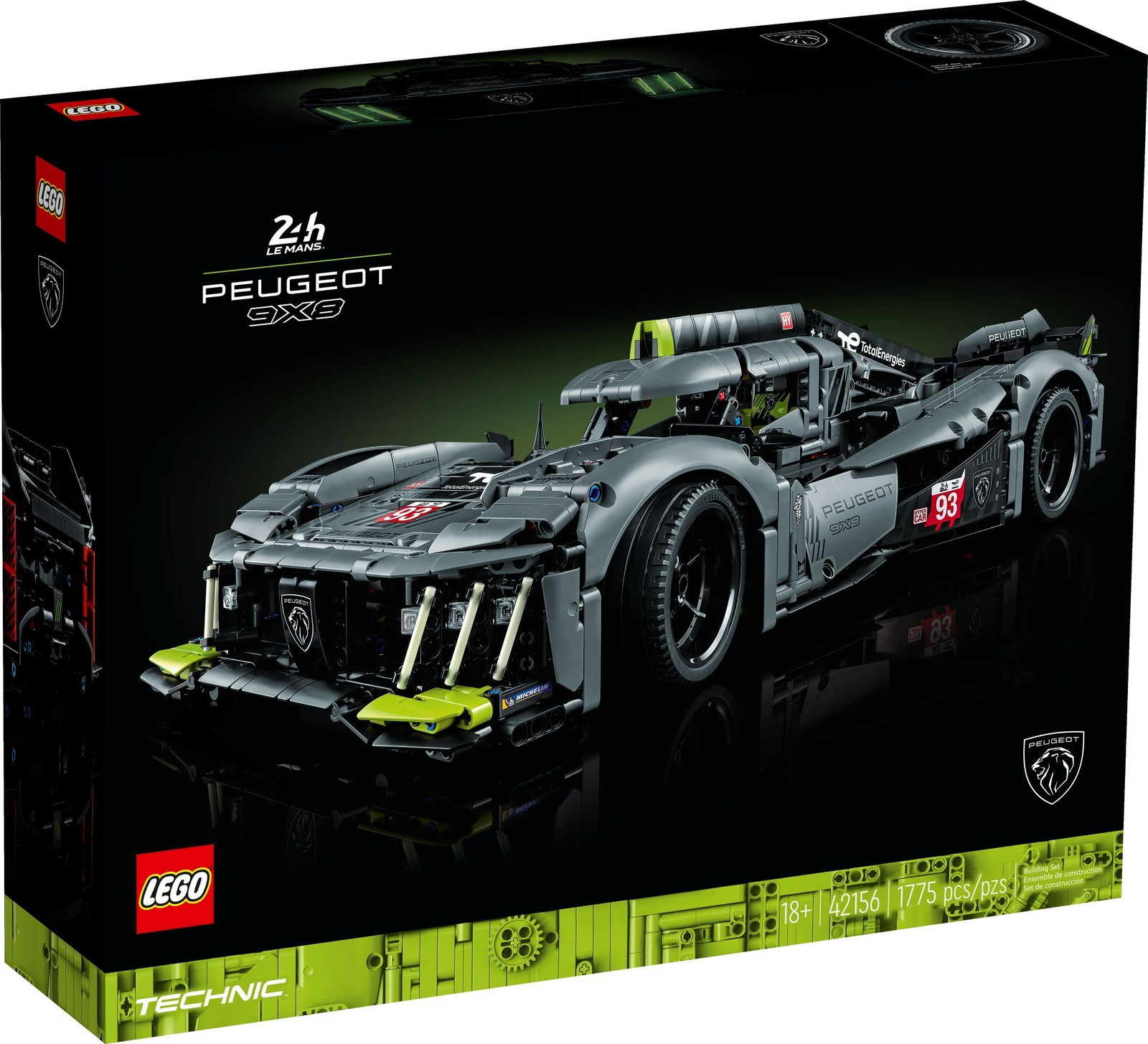 LEGO Technic 42156 Peugeot 9X8 24H Le Mans Hybride Hypercar
