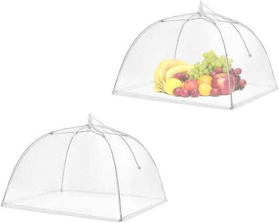 Unyqoos Ibenzoa 2-delige set inklapbare vliegennetten voor voedsel en barbecues