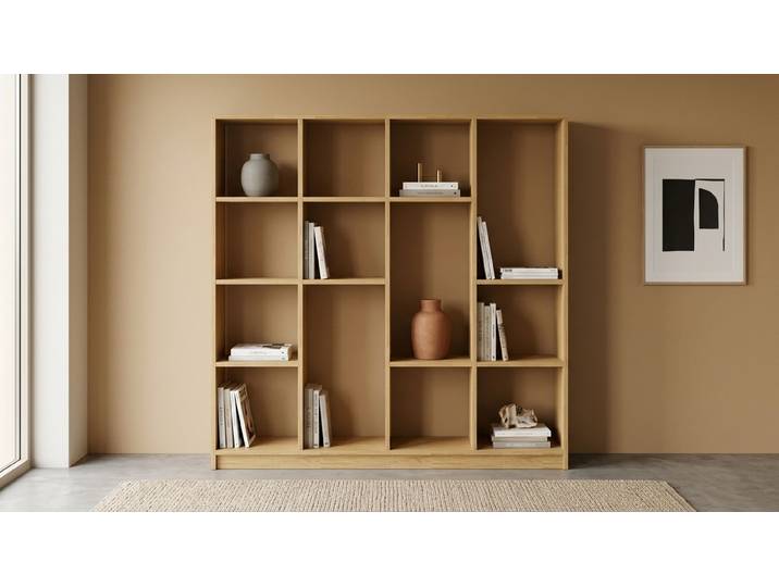 Bibliothèque moderne sur mesure Pickawood Chêne Naturel huilé
