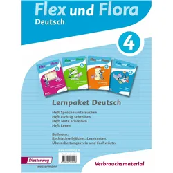 Flex und Flora 4. Deutsch. Verbrauchsmaterial. Paket, Schulbücher von Heike Baligand