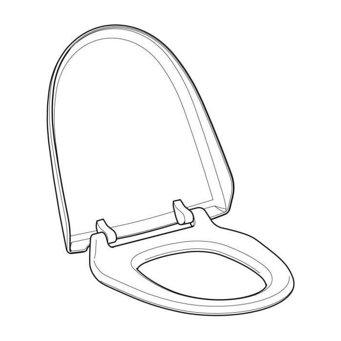 Geberit WC-Sitz und WC-Deckel manhattan 250034CG1 zu Geberit AquaClean 8000 / 8000plus