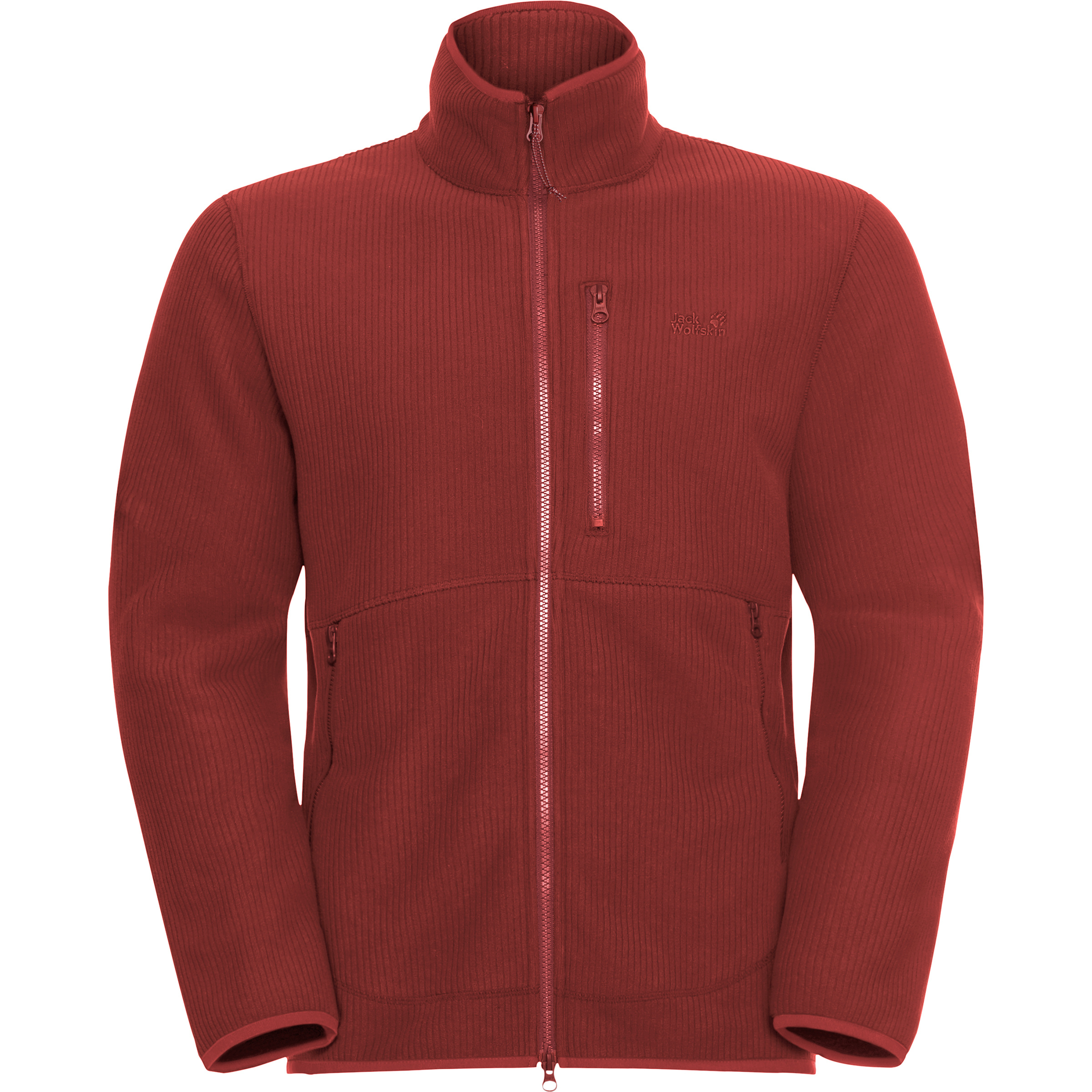 Jack Wolfskin Lake Ridge Herren Fleecejacke rot Größe XXL Lifestyle Elastisch