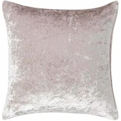 KISSENHÜLLE Pannesamt creme 45/45 cm