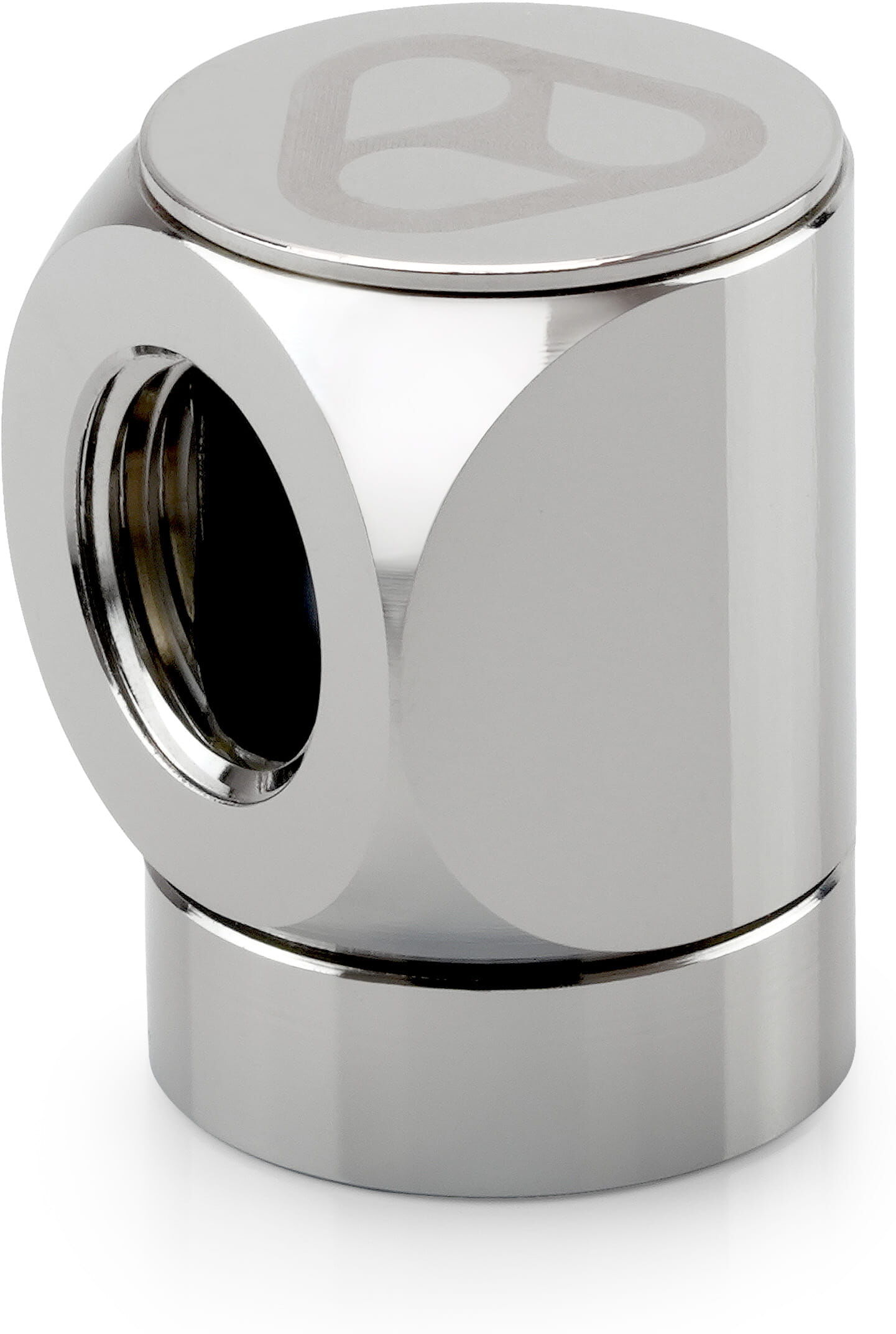 Thermal Grizzly DeltaMate Drehanschluss - FF90&deg; Glanz Nickel