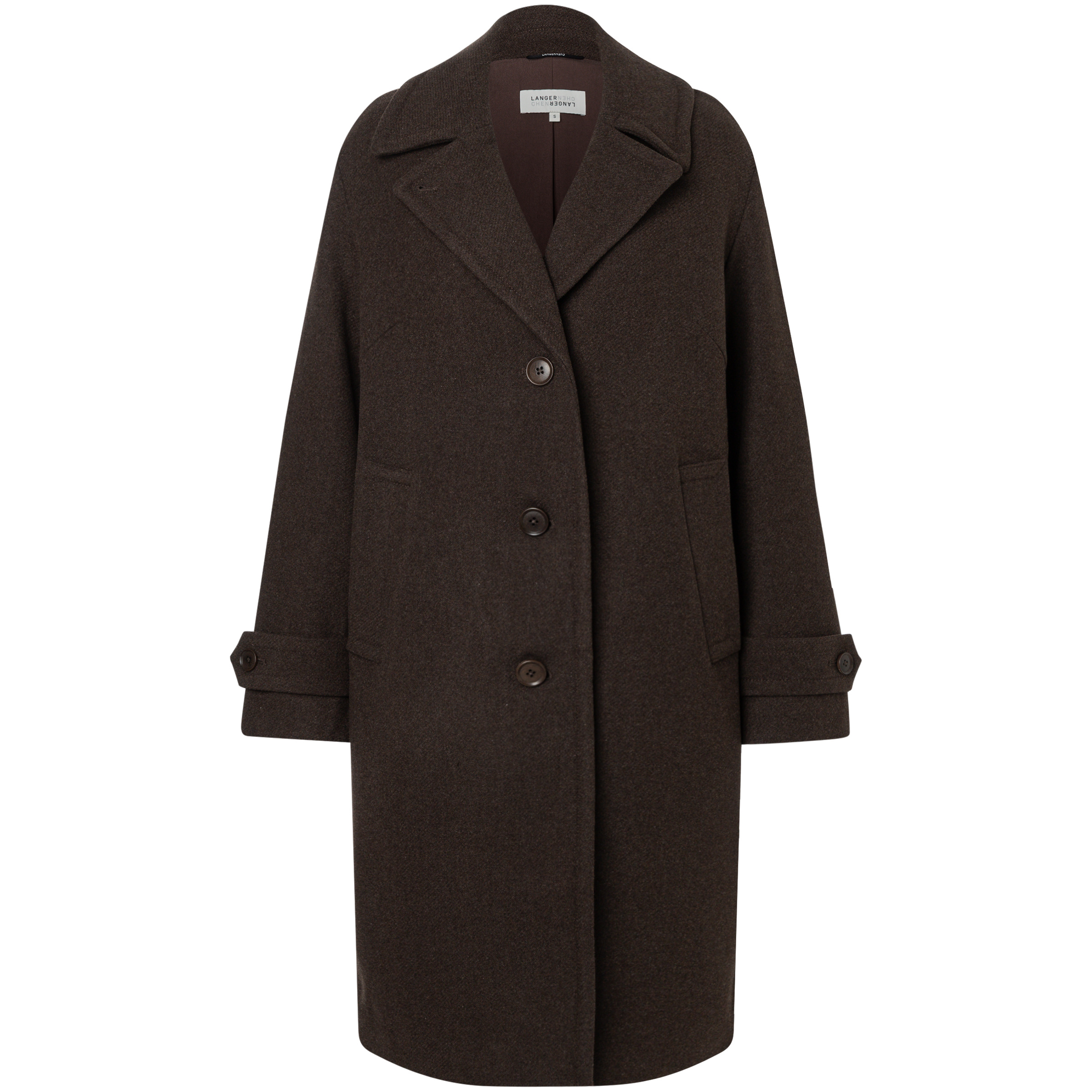 LangerChen Mantel Damen Parkas & Mäntel schwarz Größe XS Lifestyle Widerstandsfähig Lyocell (Tencel)