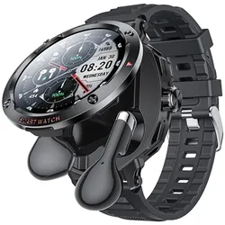 Yesido IO50 2-in-1-Smartwatch mit TWS-Kopfhörern – schwarz, Smartwatch