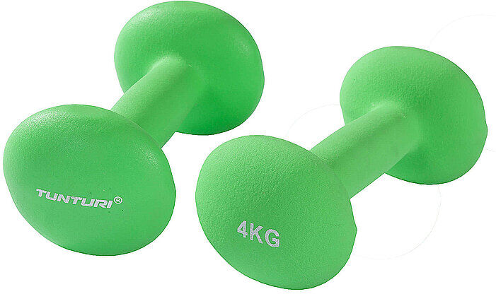 TUNTURI Kurzhantel-Set 4 kg grün B