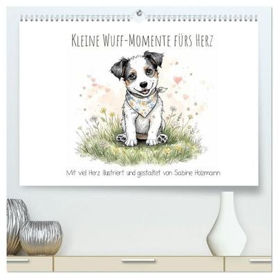 Kleine Wuff-Momente fürs Herz (hochwertiger Premium Wandkalender 2027 DIN A2 quer), Kunstdruck in Hochglanz