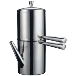 ILSA Neapolitanische Induktionskaffeemaschine aus Edelstahl 18/10, 9 Tassen