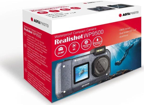 Agfaphoto Digitalt Kamera Wp9500 Fuld Hd, Sort