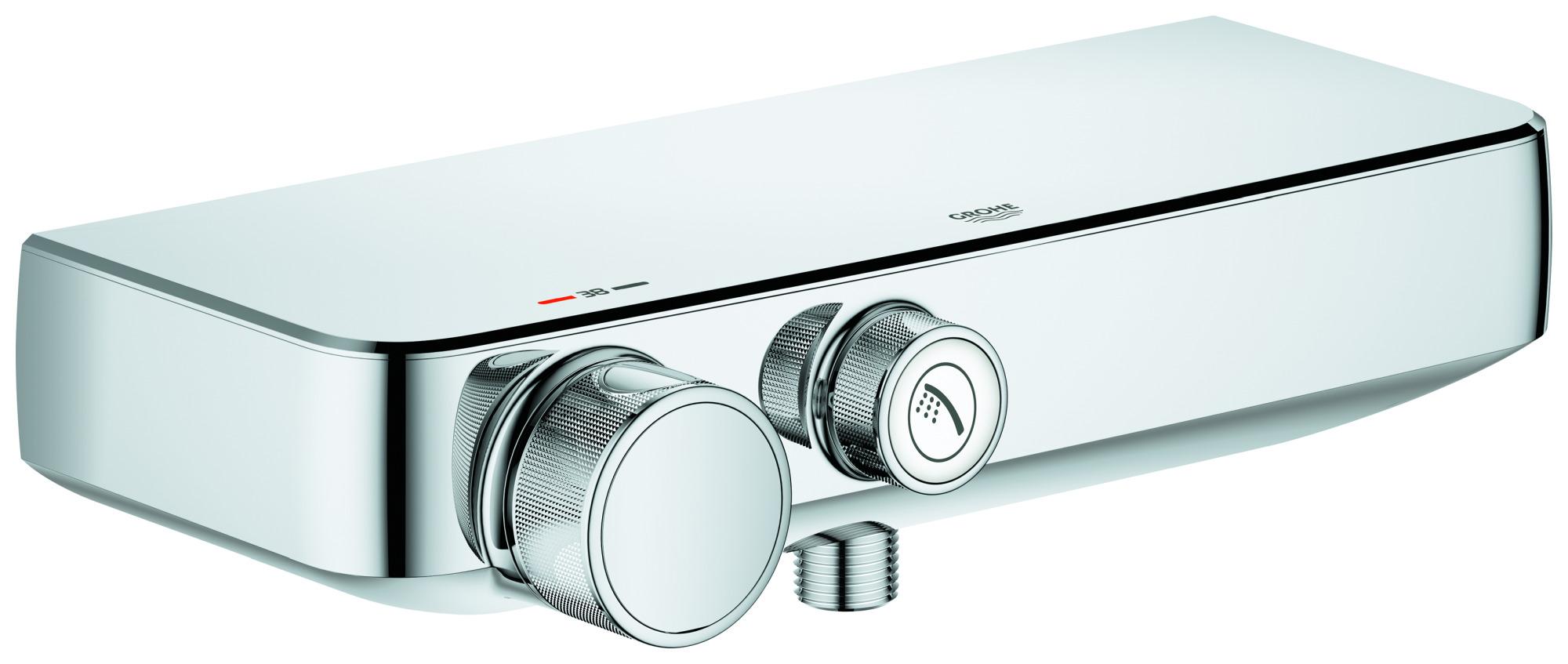 GROHE 34719000, Chrom, Wand, Drehventile, 38 °C, Boden