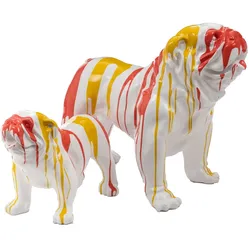 Bulldogge USA Trash Honig 70 cm - Dekor Anderes Harz Amadeus 90x45 cm