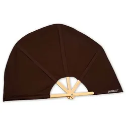 SAUNAGUT® Aufgussfächer Esche KLEIN,Farbe: dunkelbraun