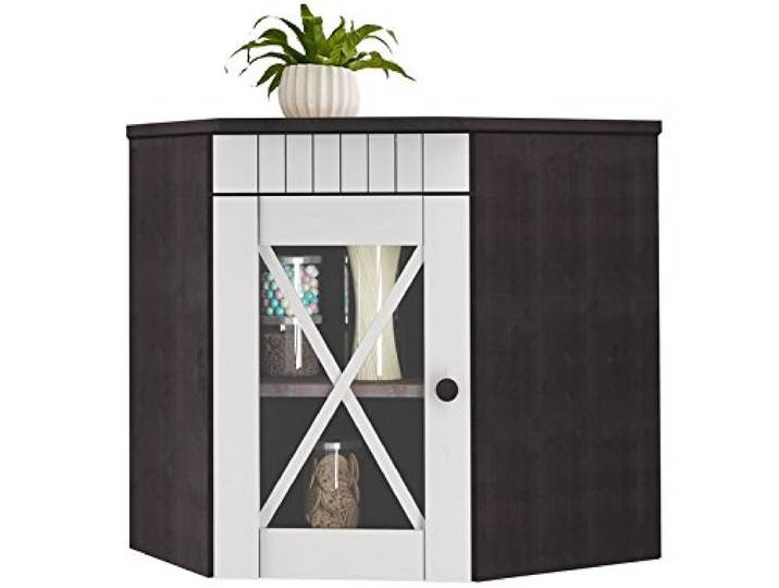 Dorel Home Furnishings Cornelia Wandschrank für Ecke in Kiefer braun