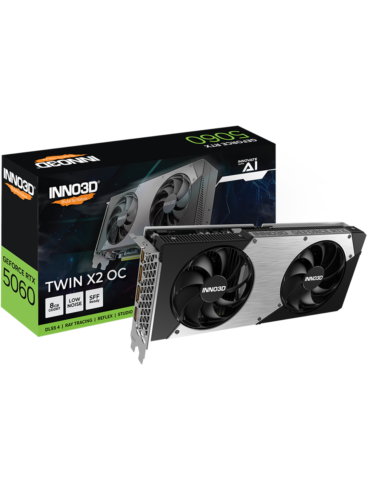 Inno3D GeForce RTX 5060 Twin X2 OC - 8GB GDDR7 RAM - Grafikkarte
