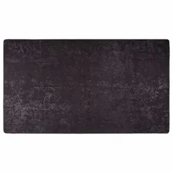 vidaXL Teppich Waschbar 190x300 cm Anthrazit Rutschfest