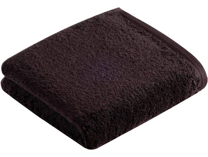 Handtuch VOSSEN Vegan Life , anthrazit, B:50cm L:100cm, Webfrottier, Obermaterial: 100% Baumwolle, Handtücher, Handtuch, 100% vegan