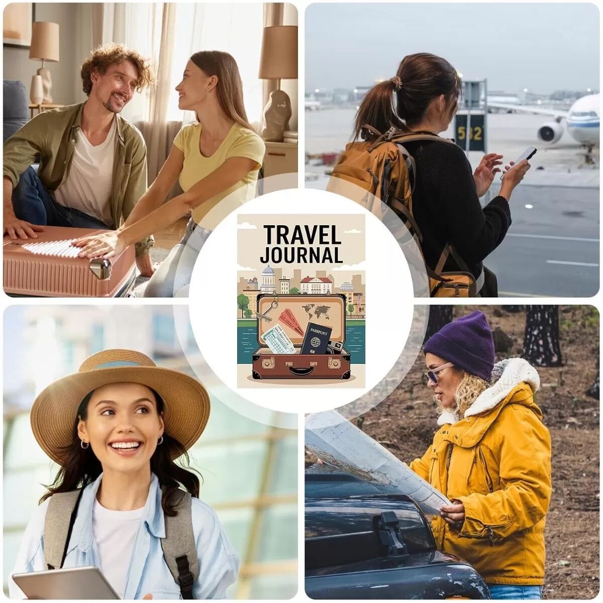 INF Reisejournal & Planer Notizbuch für Männer: Reiseplan & Abenteuerbegleiter