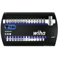 Wiha Bit Set XLSelector T-Bit 25 mm Phillips, TORX®, Sechskant 32-tlg. 1/4"