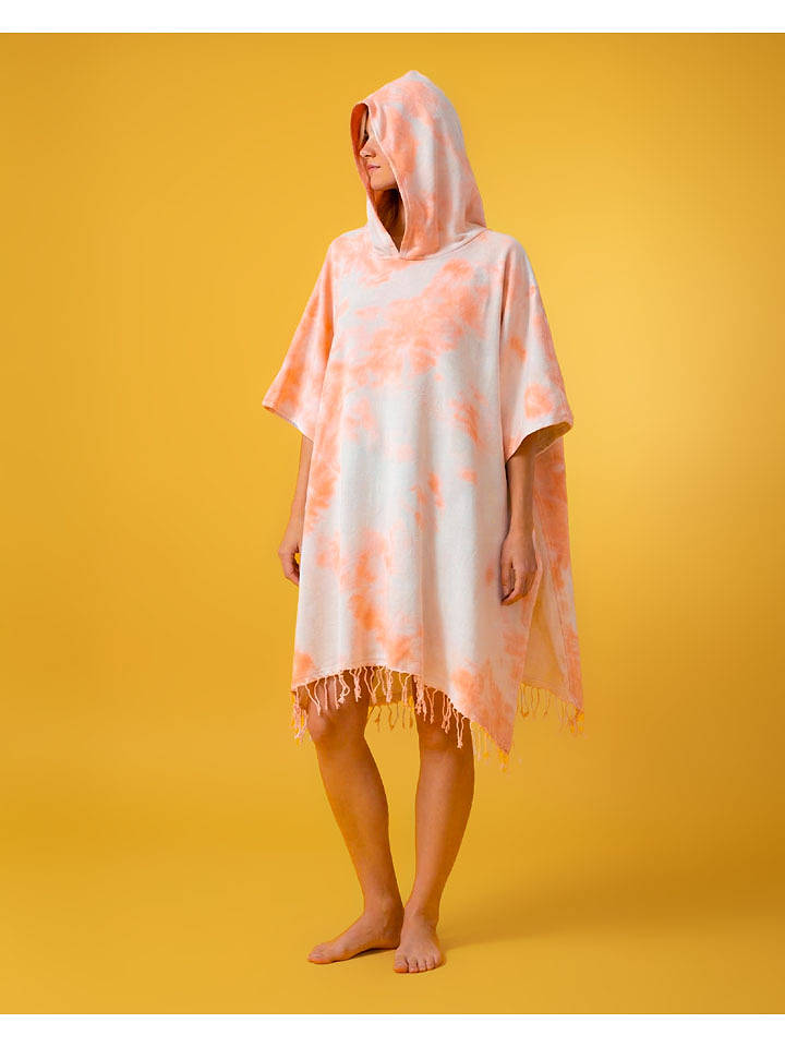 Poncho "Towel To Go - Laguna Neon Tie Dye" in Orange - (L)180 x (B)100 cm - onesize