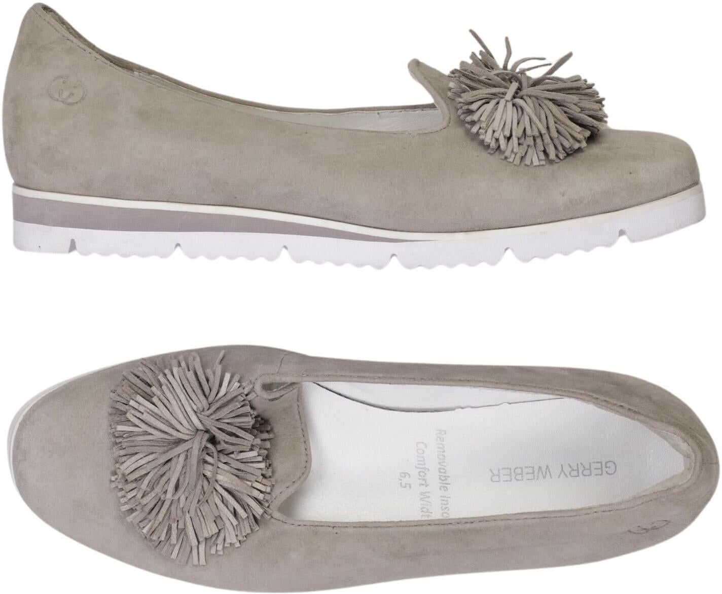Gerry Weber Damen Halbschuh, Beige, Gr. EU 40 (UK 6.5), Leder - Second Hand