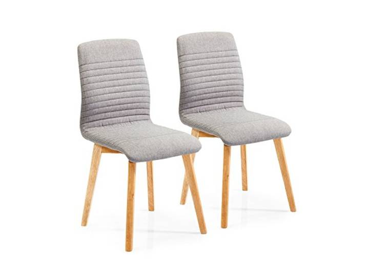 Kare Design Stuhl Lare, Einfarbig, Hellgrau