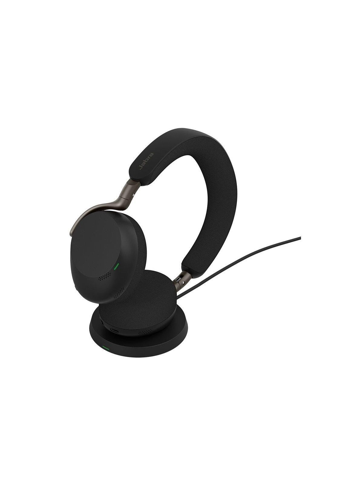 Jabra Evolve3 75 UC Link390c - Black (Incl. Wireless Charging Pad)