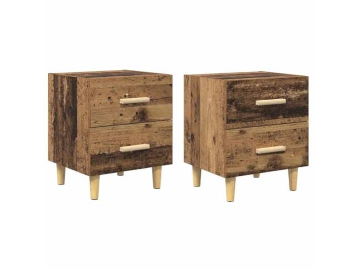 Helloshop26 Bettschrank mit Schublade, 40 x 35 x 47 cm, praktische Aufbewahrung, modern, aus Holz, antik, 02_0052676